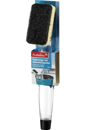 

Profissimo Topfreiniger mit Spülmittelspender ― Губка с держателем для мытья посуды, 1 шт