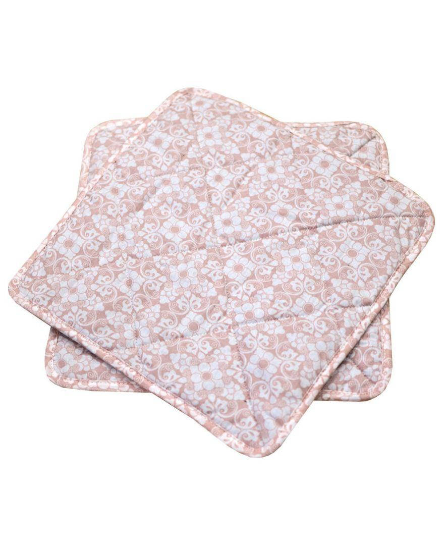 

Чехол на табурет Прованс Узор на розовом 32x32 см хлопковая арт.012067