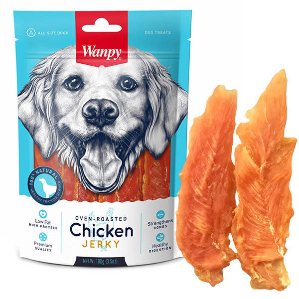 

Wanpy Chicken Jerky ВАНПИ ФИЛЕ КУРИЦЫ ВЯЛЕНОЕ лакомство для собак