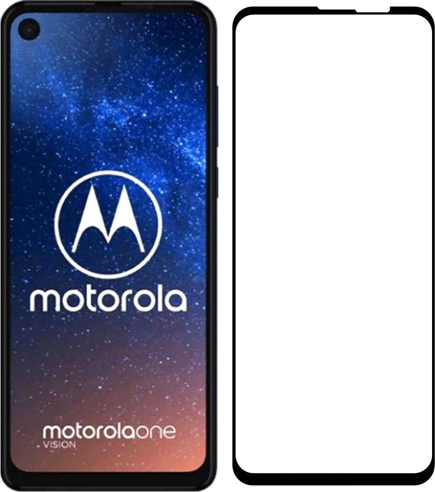 

5D стекло Motorola One Vision / One Action (Защитное Full Glue) Черный