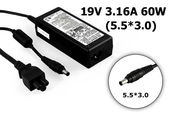 

Блок питания для ноутбука Samsung 19V 3.16A 60W 5.5x3.0mm