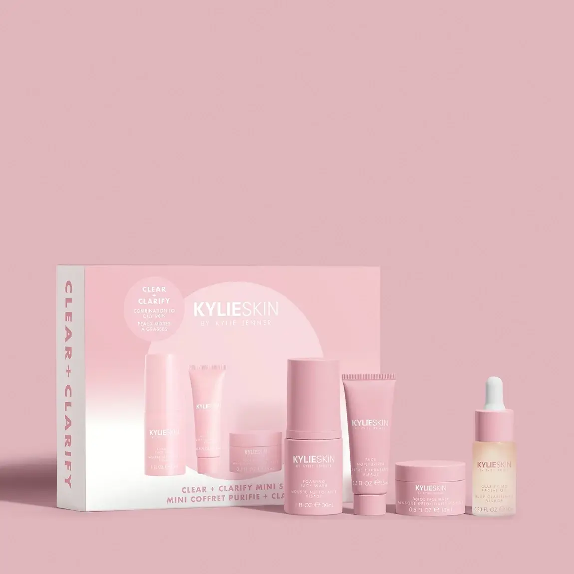 

"CLEAR & CLARIFY" MINI SET by Kylie Skin мини набор для очищения кожи лица