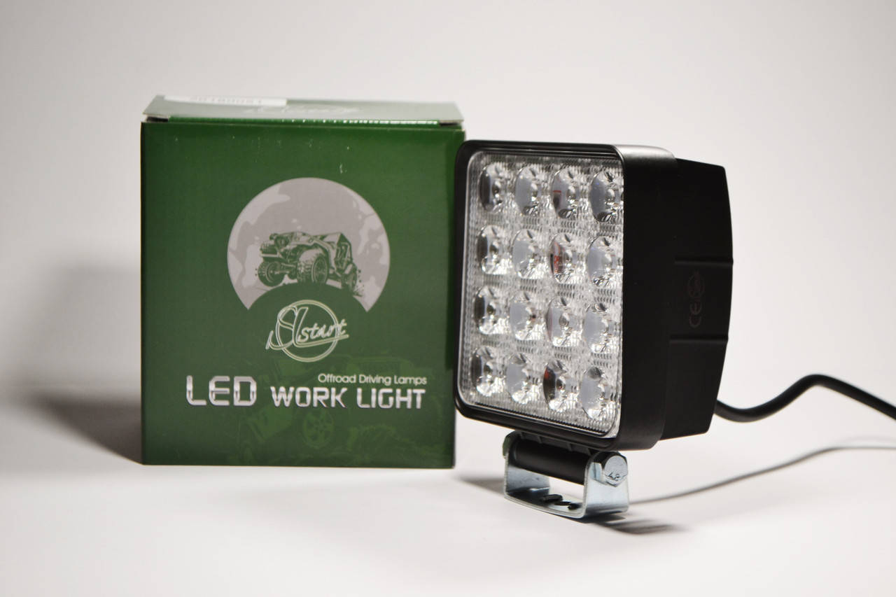 

Светодиодная LED фара рабочая 48Вт,(3Вт*16ламп) Широкий луч (SLstart)