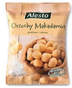 

Орех макадамия Alesto с солью 125 г