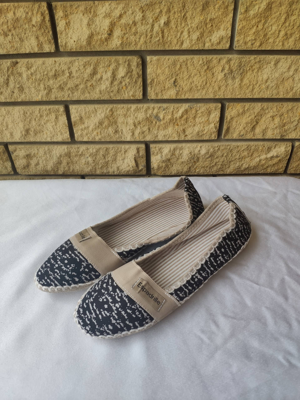 

Эспадрильи,кеды, мокасины, слипоны женские ESPADRILLE, Турция 39, черный с белым