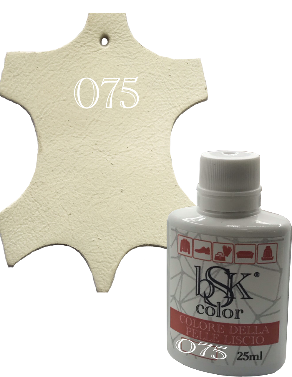 

Краска для кожи bsk-color 25ml топленое молоко , цв.№75