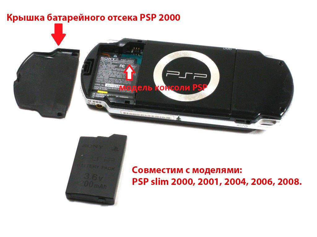

Крышка батарейного отсека PSP 2000
