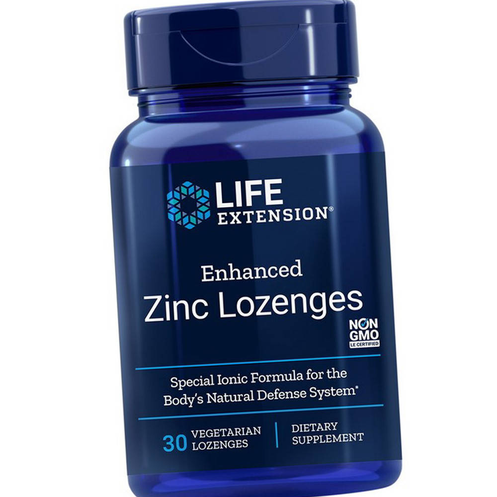 

Цинк ацетат Life Extension Enhanced Zinc Lozenges 30 вег таблеток