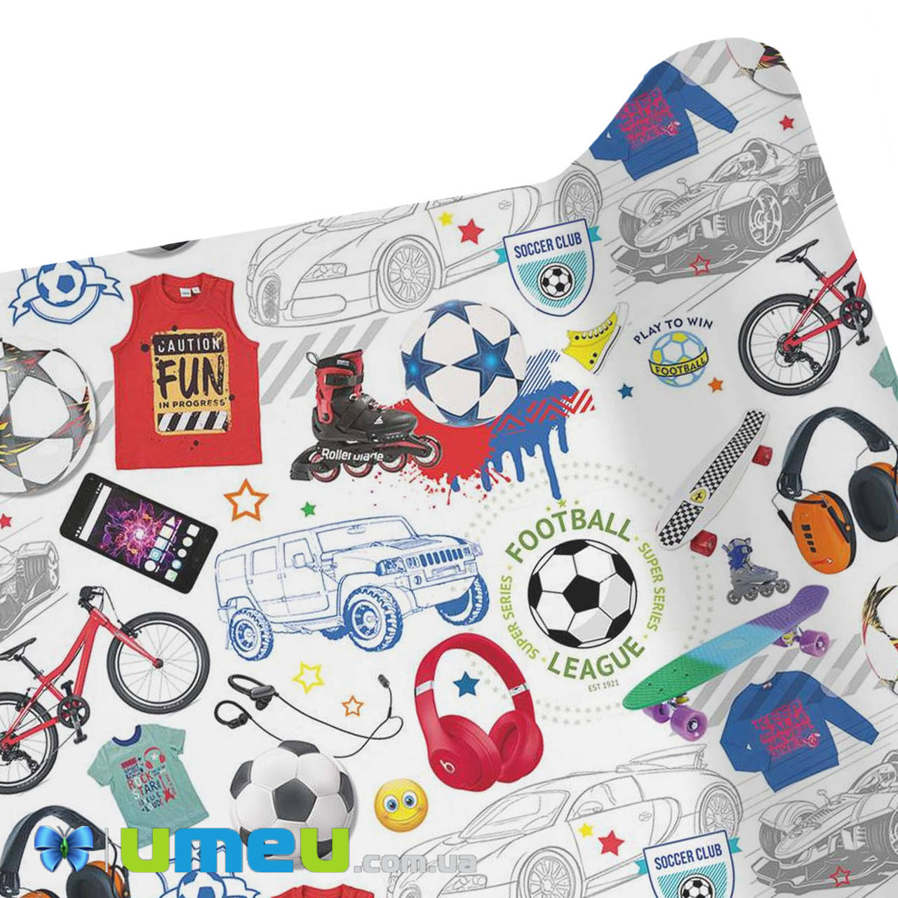 

Упаковочная бумага Для мальчиков, Белая, 68х100 см, 1 лист (UPK-041957)