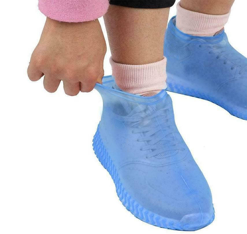 

Бахилы (размер L) латексные водонепроницаемые на обувь. Голубые Кладовка