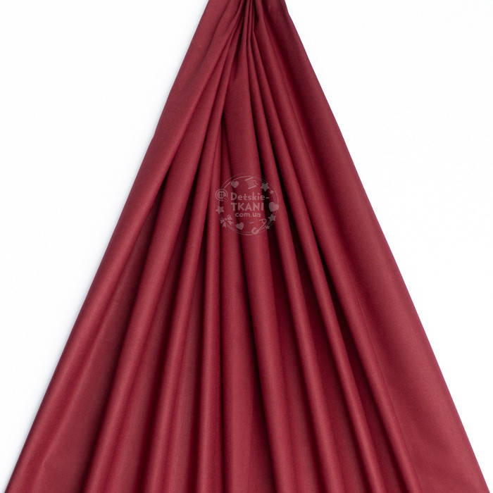

Поплин однотонный, цвет бордовый (№1379)