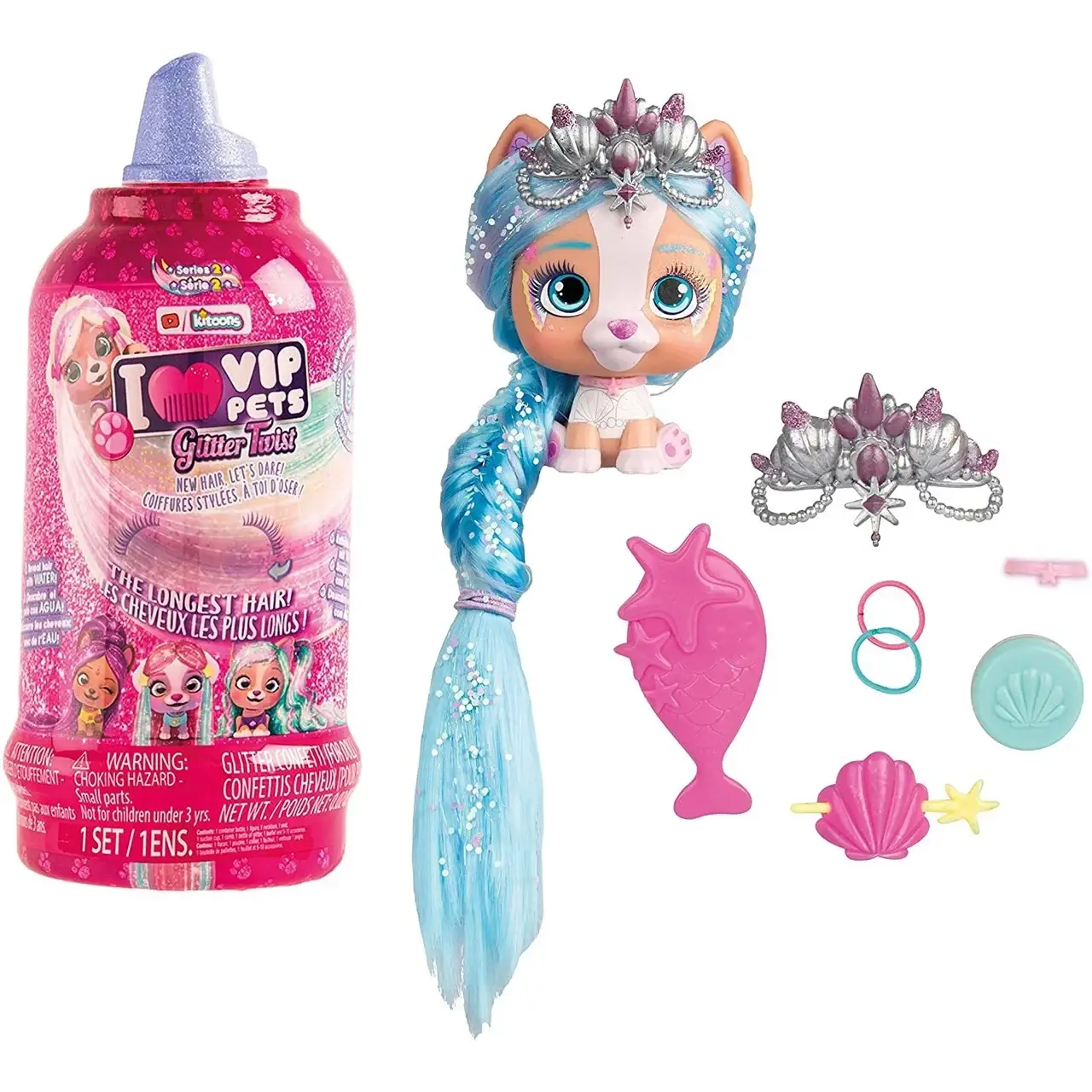 

IMC Toys VIP Pets Surprise Hair Reveal Series 2 Glitter Twist