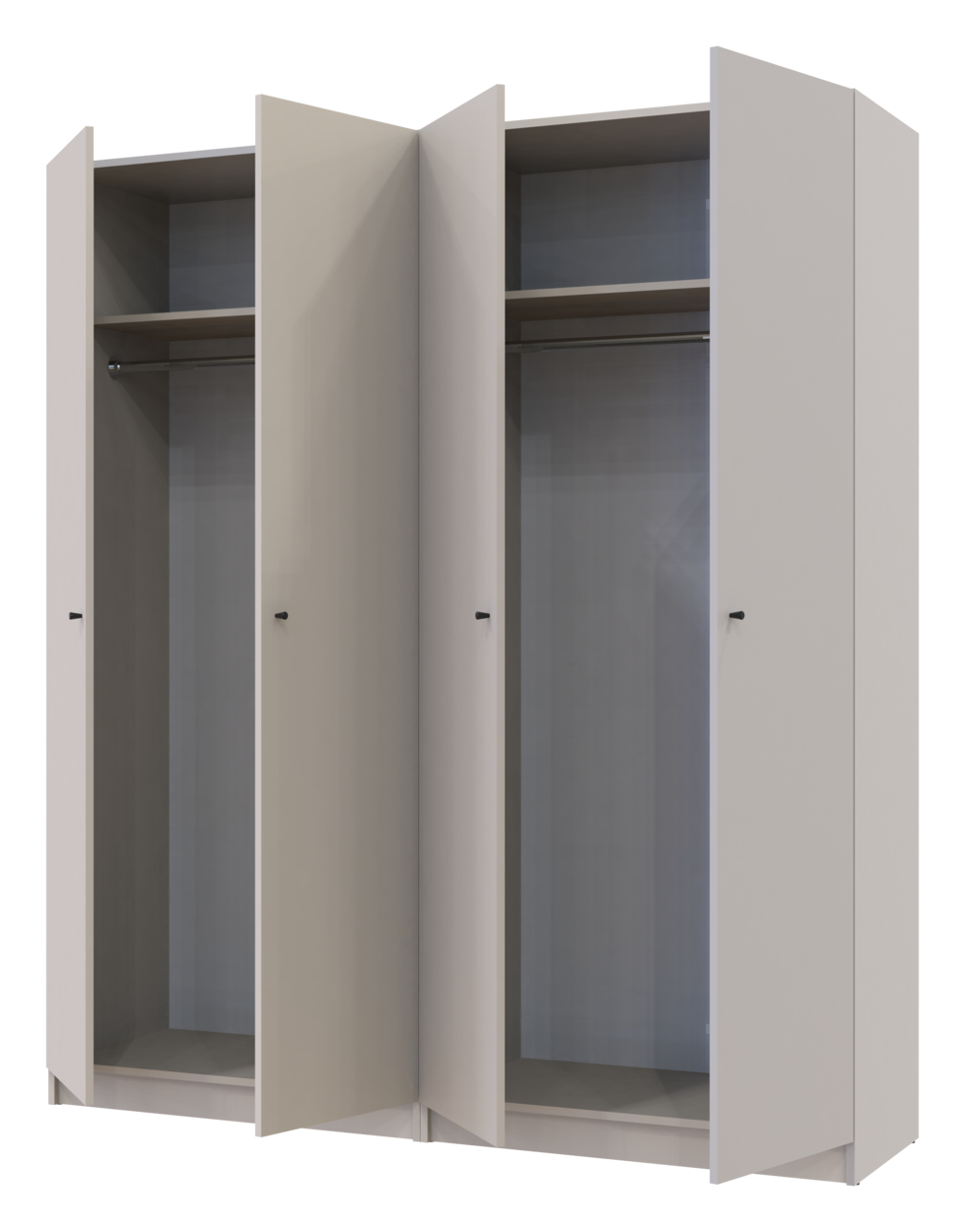Шафа для одягу Doros Промо Кашемір 2+2 ДСП 180х48х204 (80737672) 6