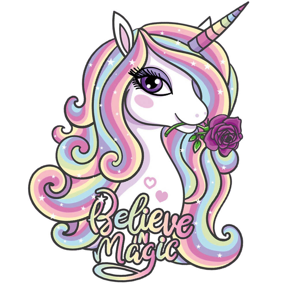 

Наклейка на воздушный шар Единорог