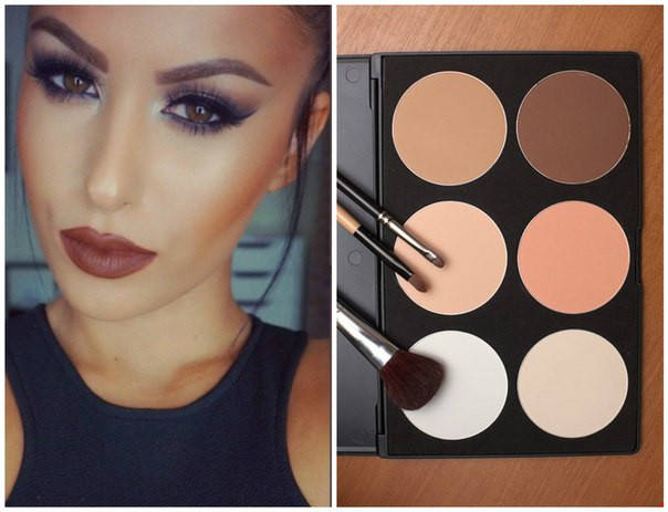 

Палитра сухих корректоров пудр 6 оттенков MAC для сухой коррекции mac палетка