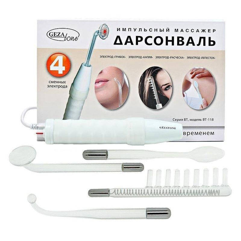

Дарсонваль GEZATONE BIOLIFT4 118 с 4 насадками