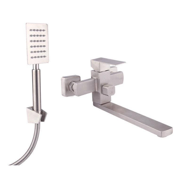 

Смеситель для ванной Kraft 4028 с лейкой для душа, Хром