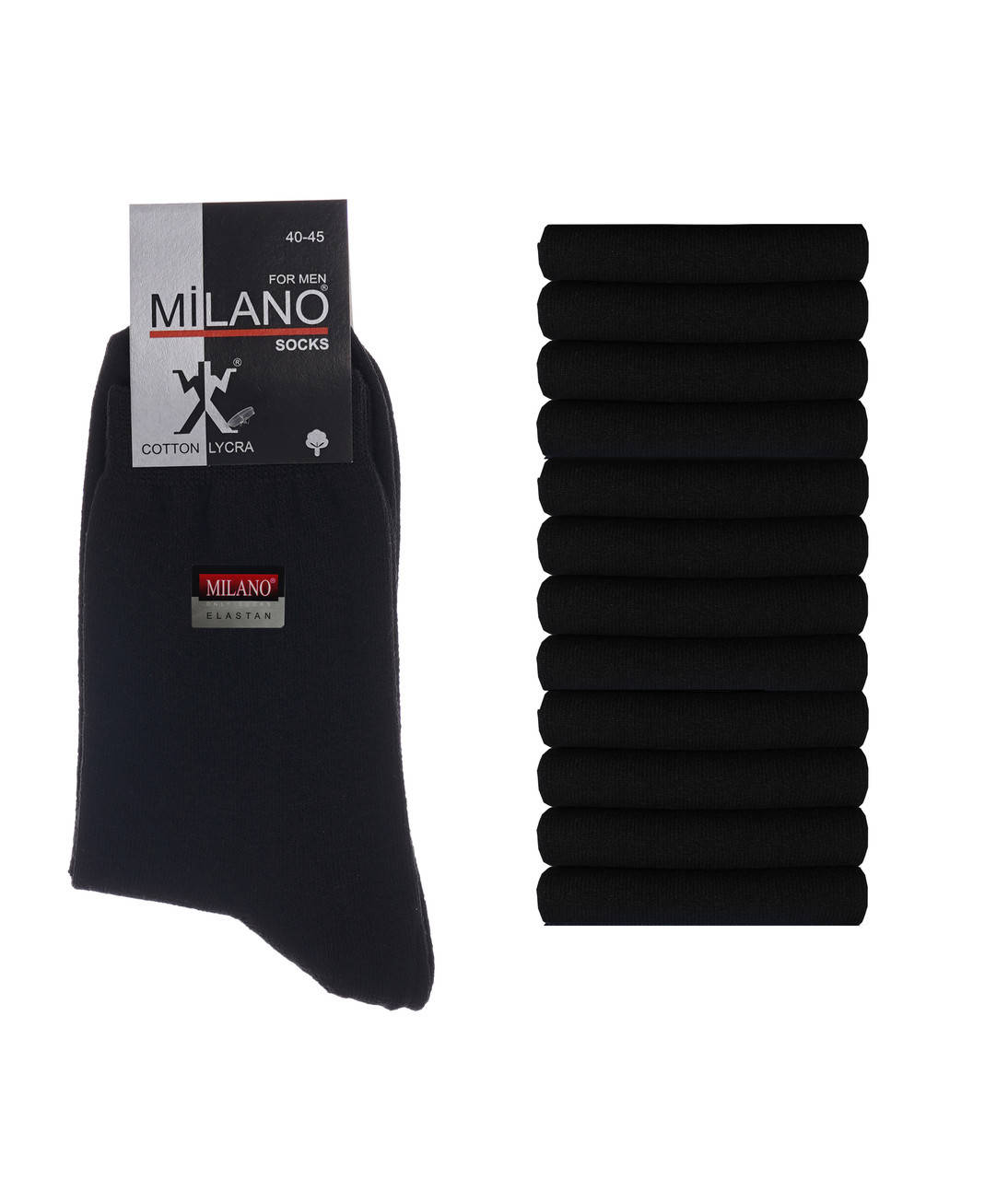 

Мужские носки Milano хлопковые 97% | 12 пар 40-45