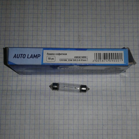 

Лампа C5W SV8, 5-8 41mm 12V 10W Tempest 4905874090