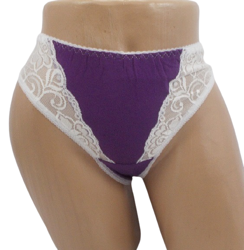 

Трусики стринги Mia 0131 42-44 фиолетовые с белым, Фиолетовый с белым