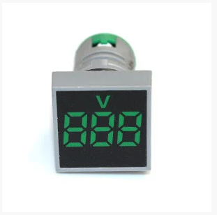 

Вольтметр врезной AD101-22VM LED AC20-500V зеленый ST 880G, Зелёный