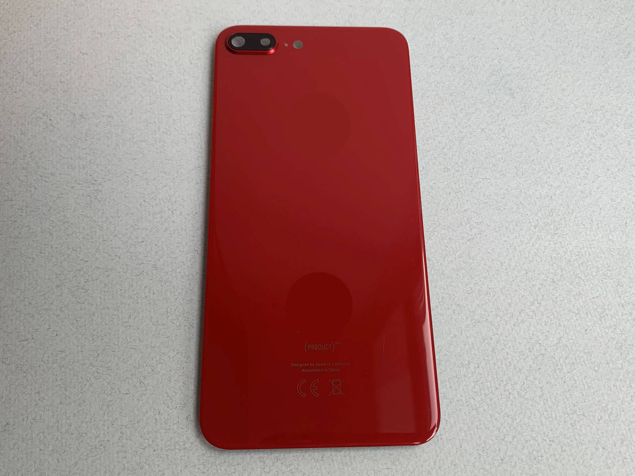 

Задняя крышка для iPhone 8 Plus RED "со стеклом камеры", Белый