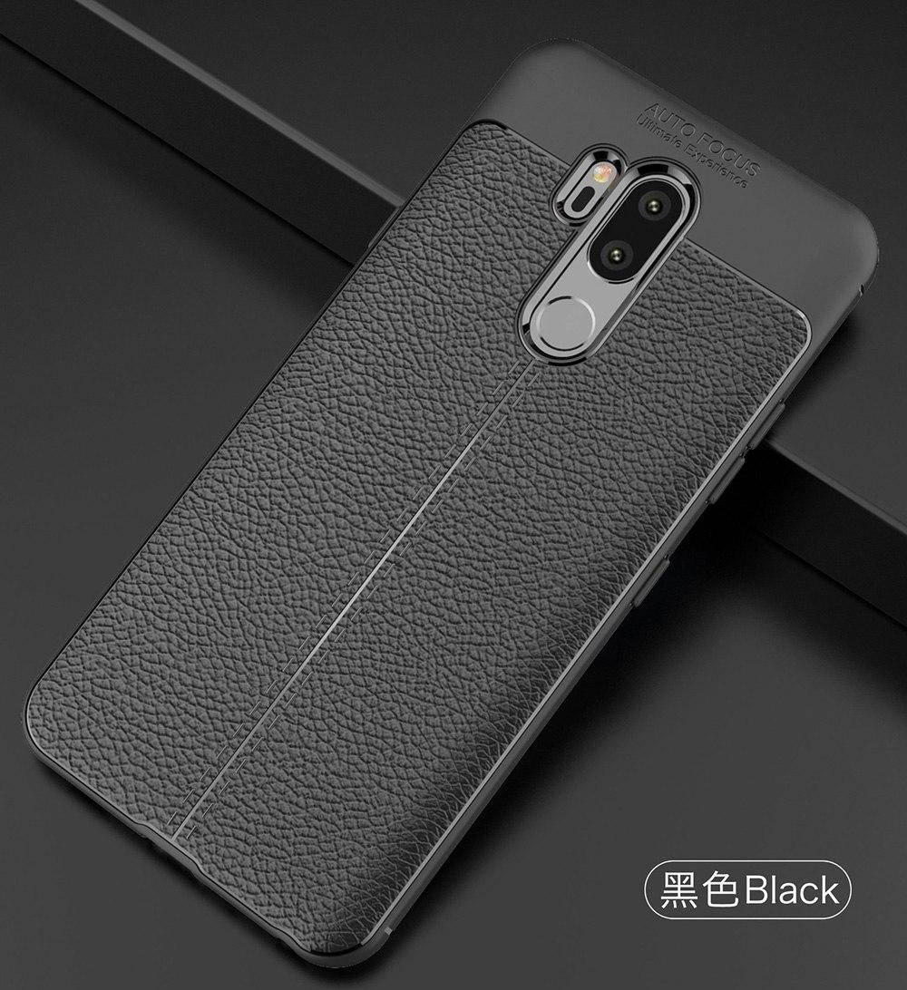 

Силиконовый чехол бампер для LG G7 Thinq черный противоударный
