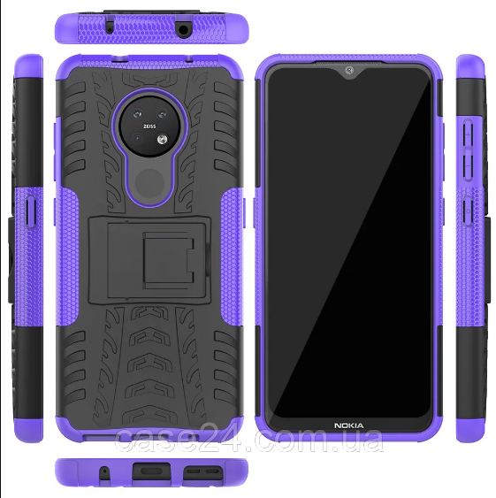 

PC + TPU чехол Armor для Nokia 5.3 (8 цветов) фиолетовый
