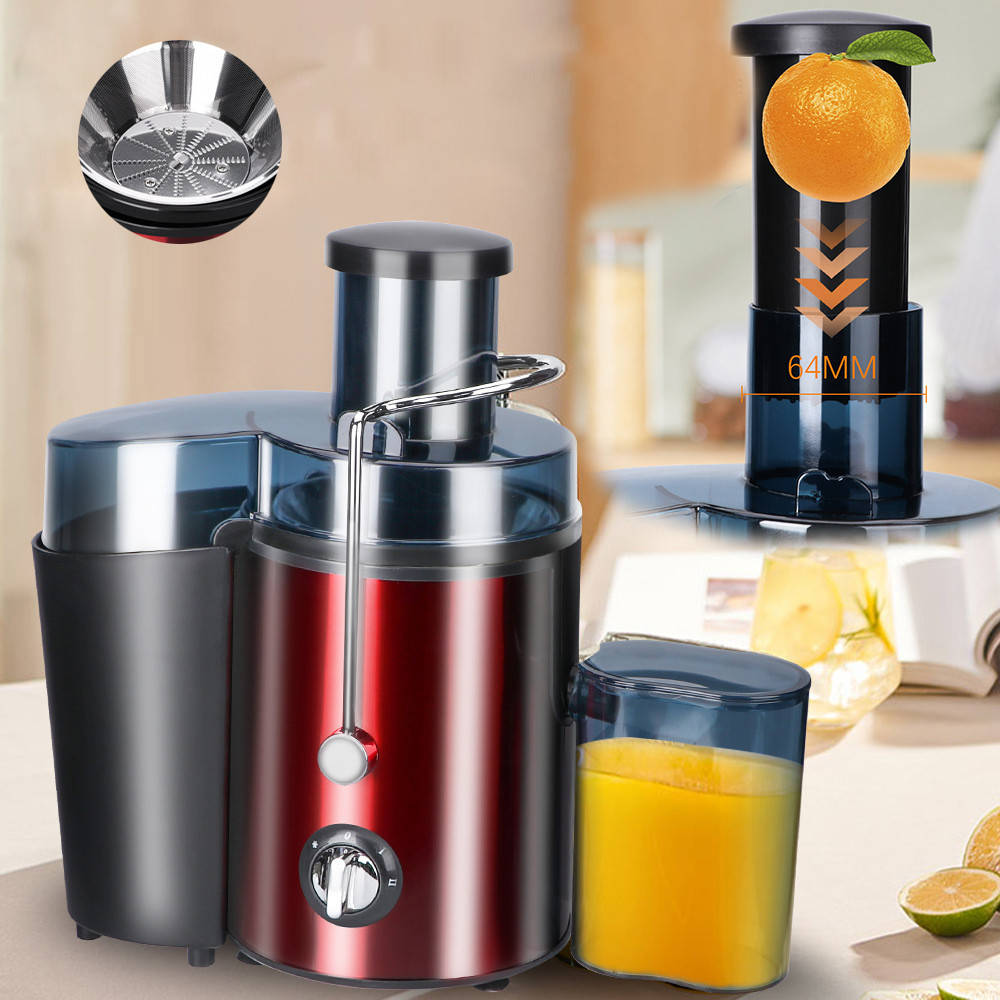 

Соковыжималка HAEGER Целый фрукт(63мм) центрифужная Мощность 1000 Ватт Красная