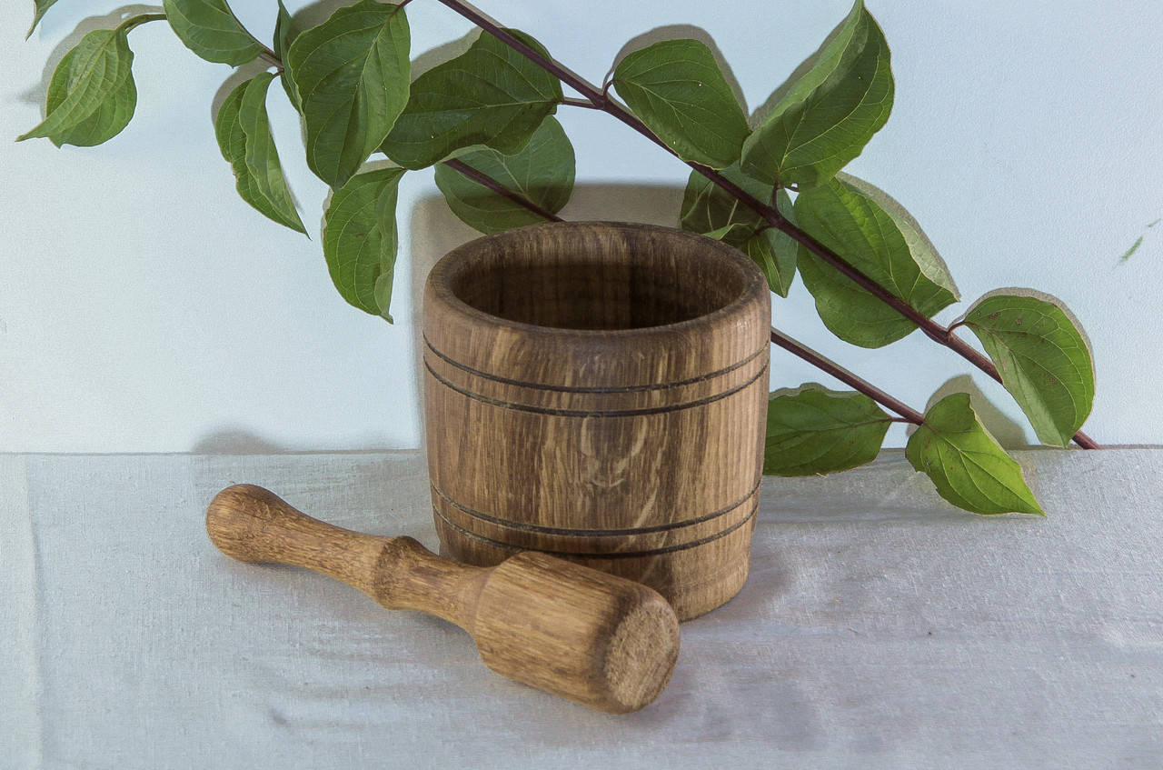 

Ступка деревянная с пестиком ступка дуб