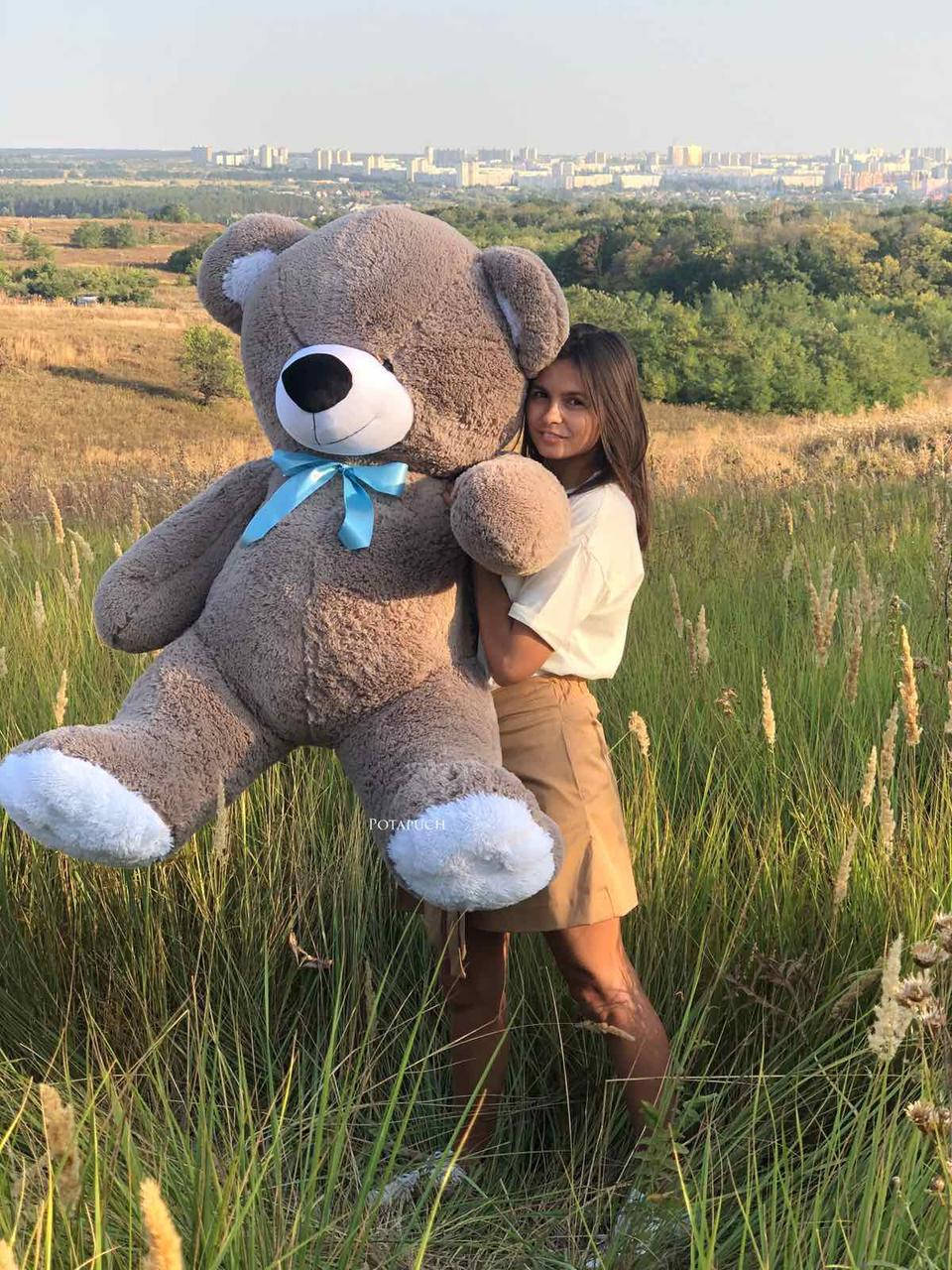 

Большой плюшевый мишка Томми 150см капучино