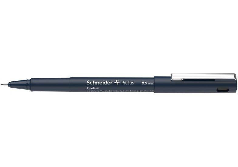 

Лінер "Schneider" S197501 Pictus 0,5 чорний, Черный