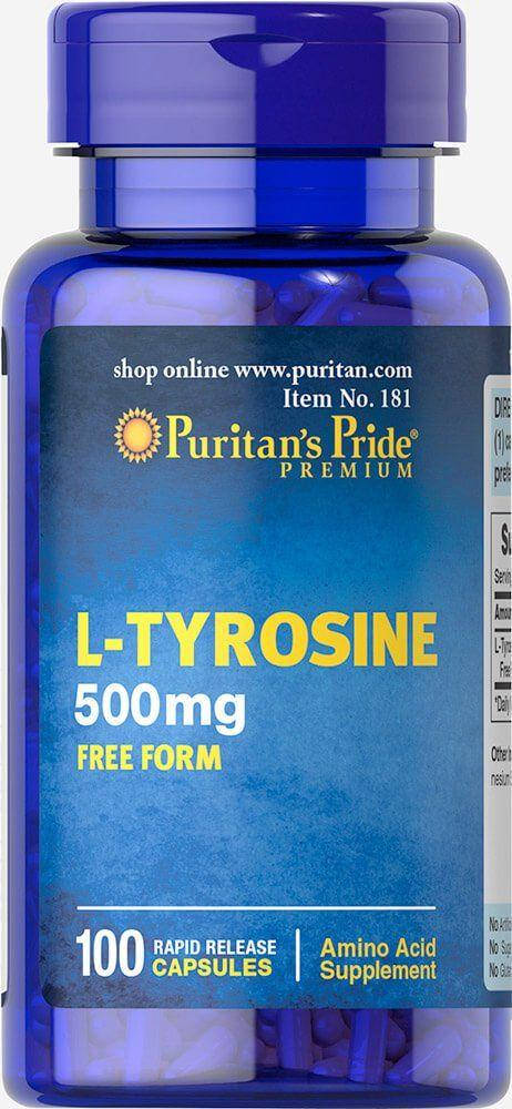 

Л-Тирозин (L-tyrosine) 500 мг 100 капсул