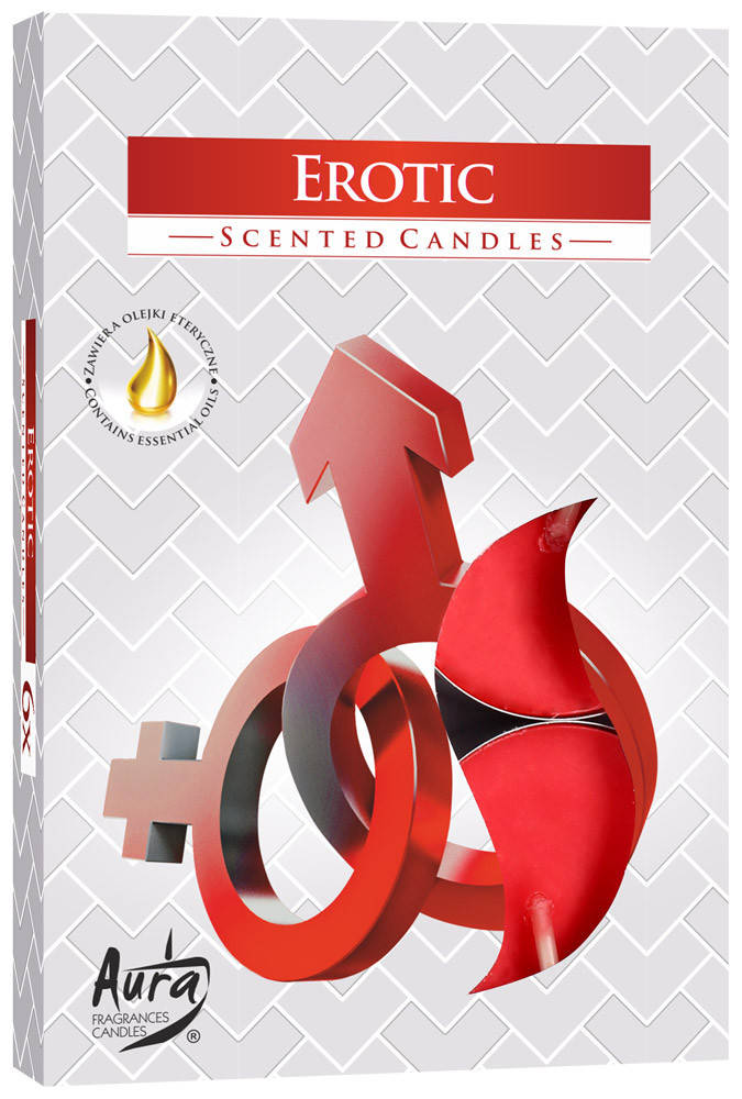 

Ароматические свечи-таблетки BISPOL p15-39 "Эротика", Красный