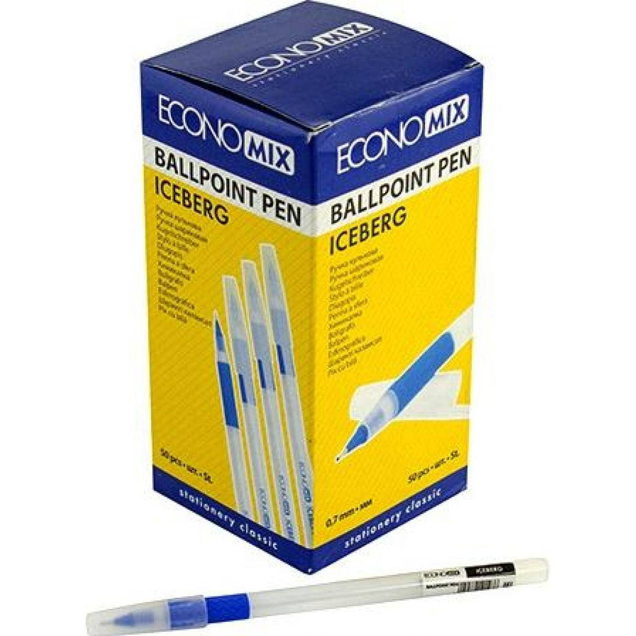 

Ручка шариковая масляная Economix Iceberg 0,7мм синяя E10197-02