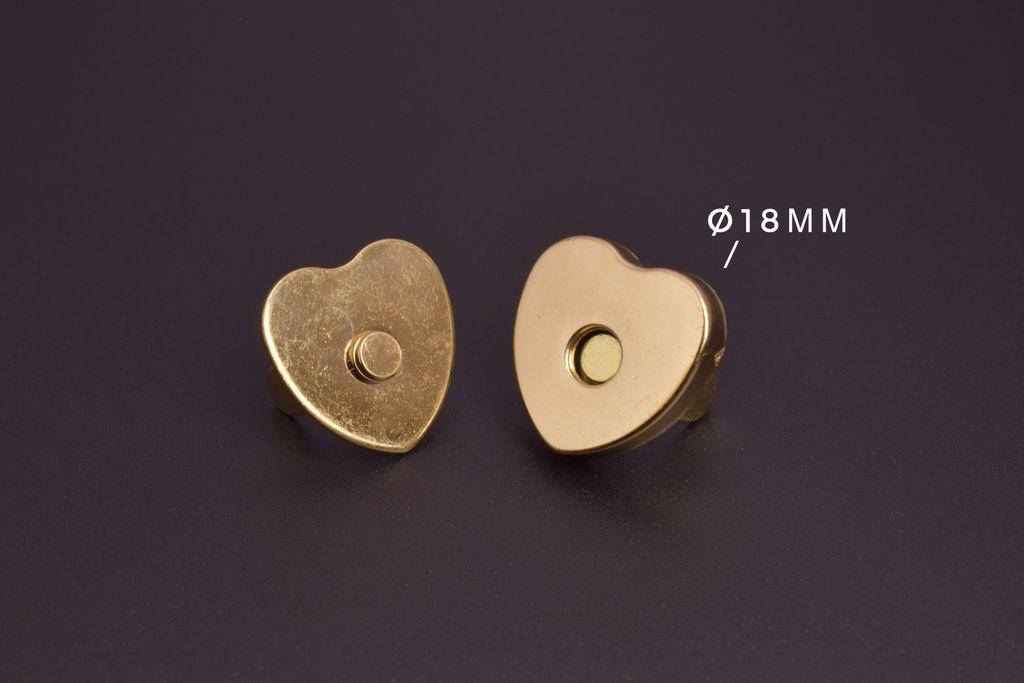 

Кнопка магнитная (2) 18 мм, золото, 1 шт