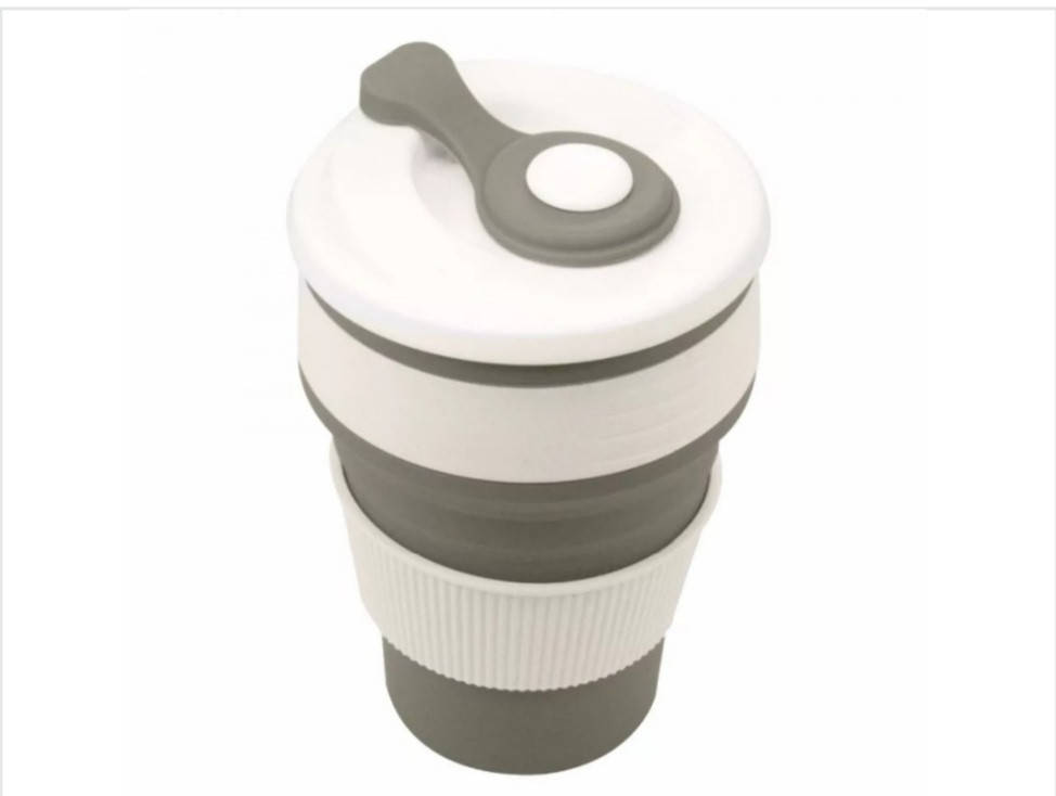 

Стакан чашка складной силиконовый в коробке Collapsible coffee cup, 350 мл