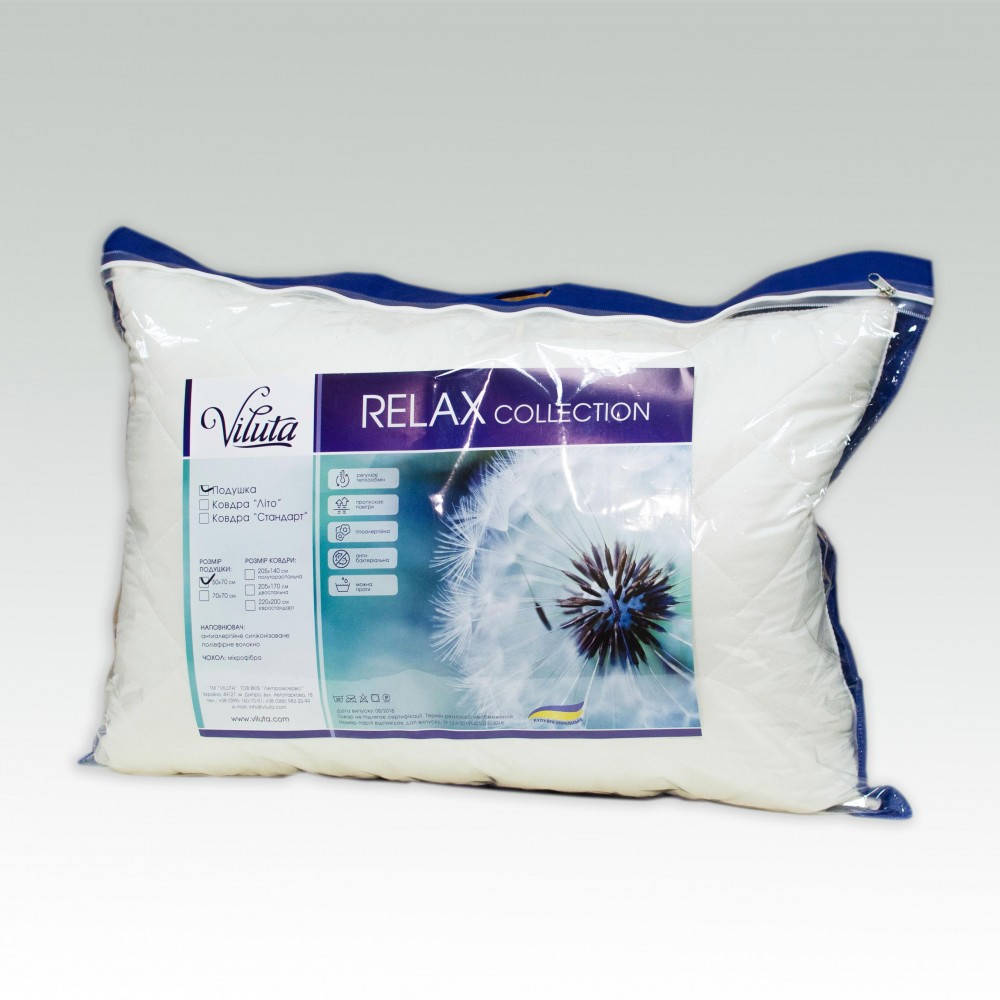 

Подушка силиконовая «Relax» 50*70 см, Белый