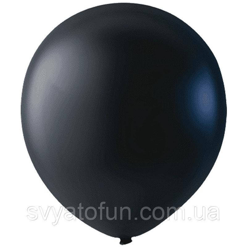 

Латексные шарики 12" металлик Black 030 (черный) 20шт/уп Мексика