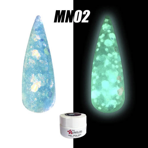

Гель лак светящийся в темноте Molekula MAGIC night 5 ml №MN02