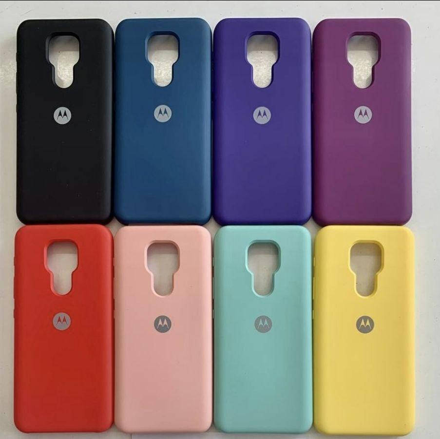 

Брендовый Soft-touch чехол Silicone Cover для Motorola Moto G9 Play, Разные цвета