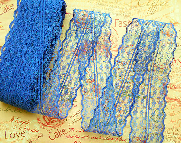 

Кружево 45мм синє