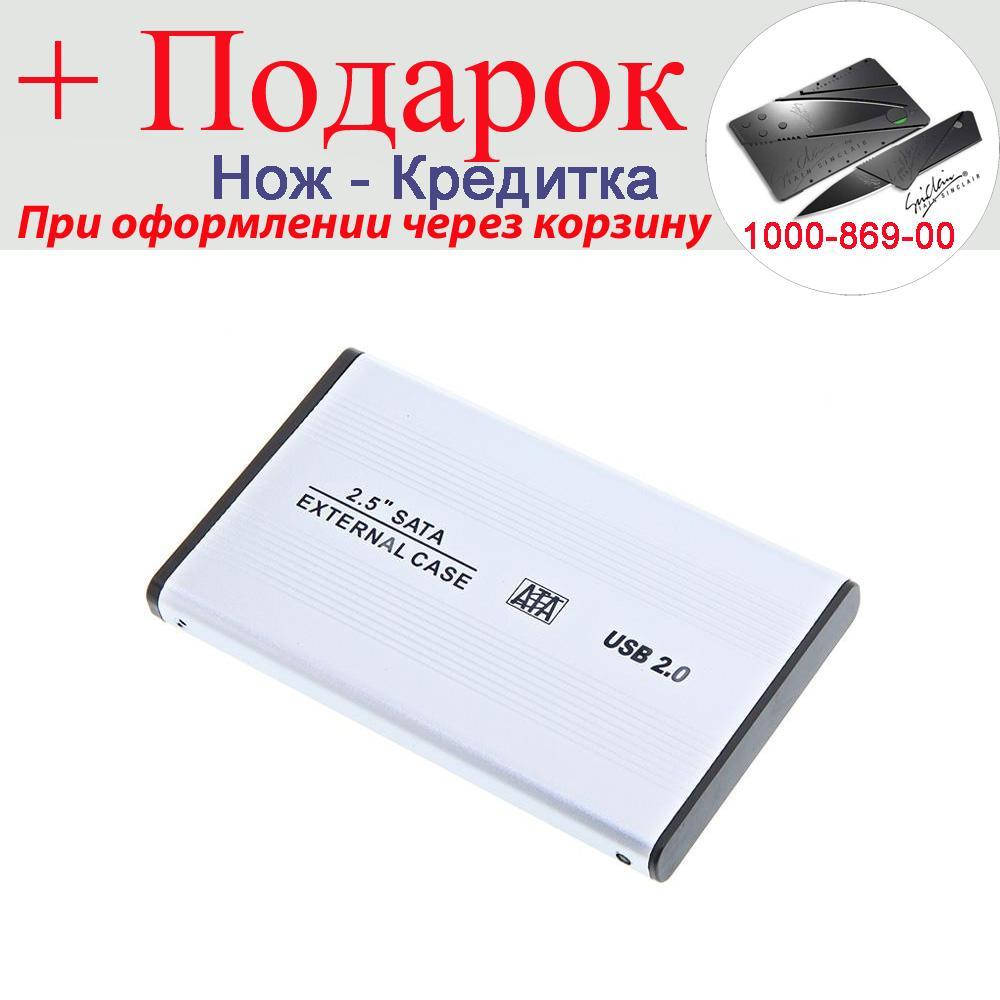 

SATA кишеню для жорсткого диска HDD / SSD 2.5 в USB 2.0 External Case Сірий