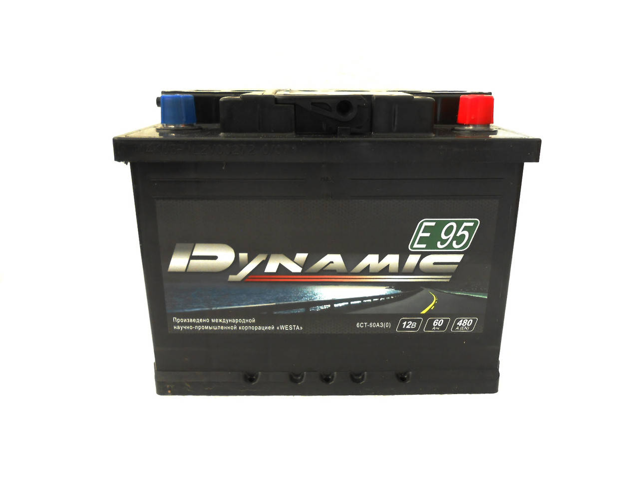 

Аккумулятор автомобильный Dynamic 6СТ-60Ah (-/+) Euro EN 480 Westa (Веста). Работаем с НДС