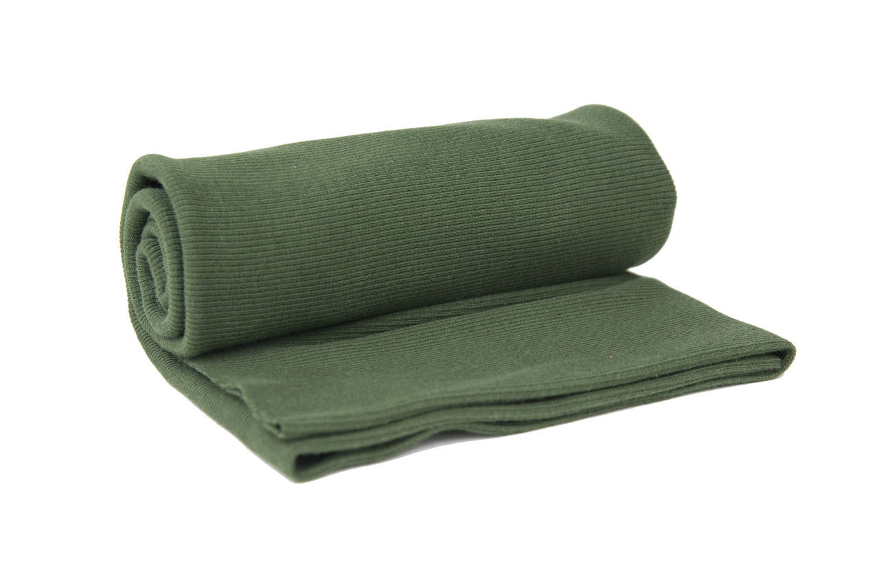 

Довяз к двухнитке Хаки темный Состав: 95% хлопок 5% эластан для спортивной одежды кофточек водолазок шапок