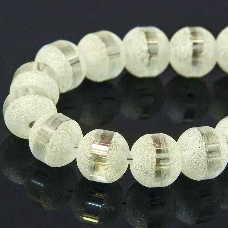 

Бусины гальваника стекло 6~6,5мм, граненые, круглые, цвет - бесцветный, УТ100009321