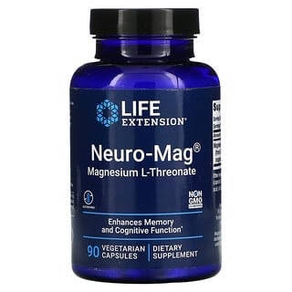 

Neuro-Mag, магний L-треонат, 90 вегетарианских капсул
