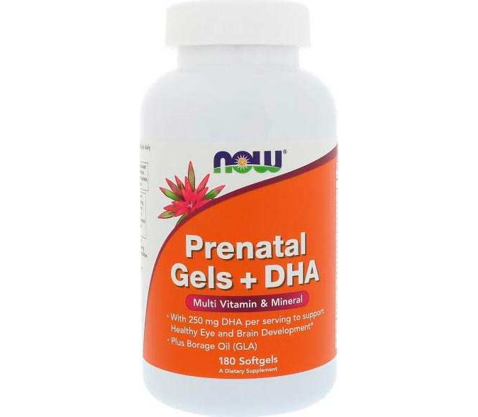 

Витамины для беременных Нау фудс Now Foods Prenatal Gels+DHA 180 капсул