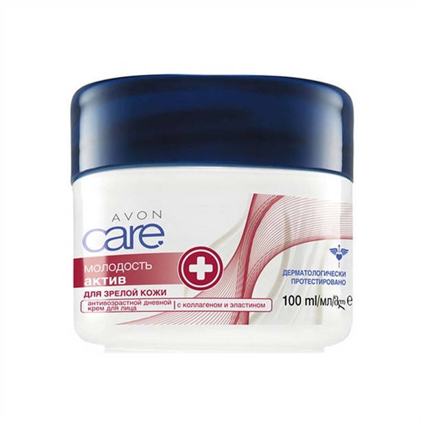 

Антивіковий денний крем для обличчя c колагеном та еластином «Молодість актив» (100 мл)