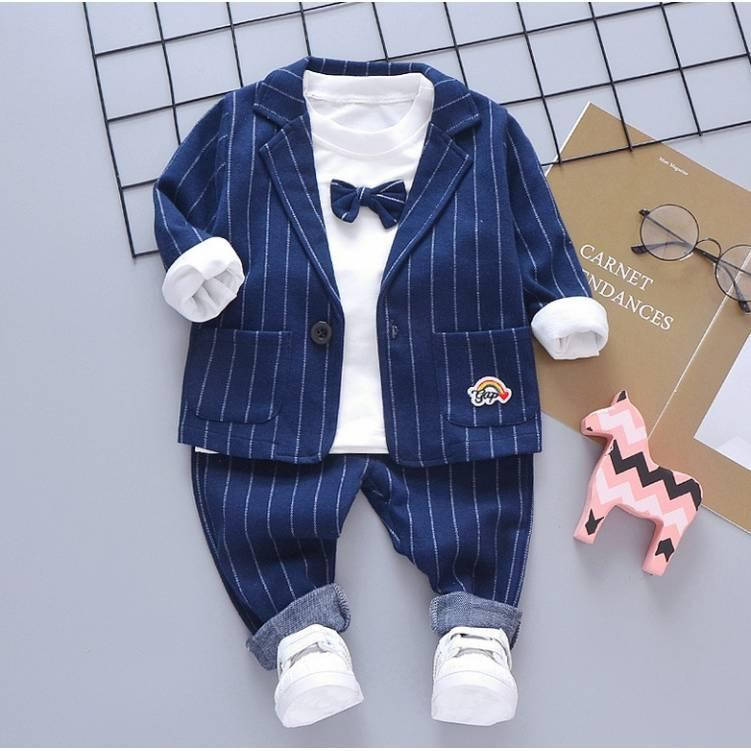 

Детский Костюм-тройка для мальчика Gap синий 80 см